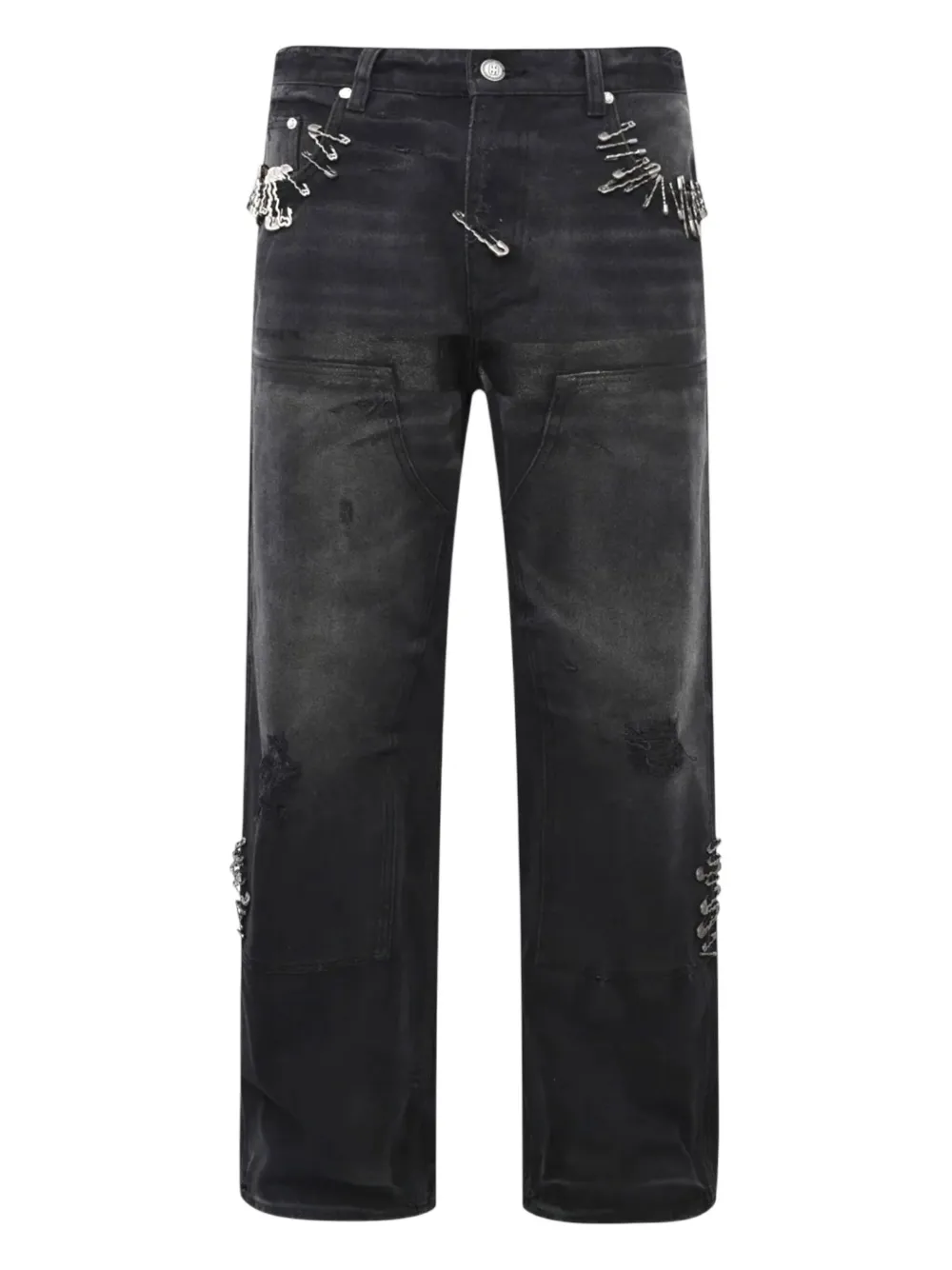 BIRTH OF ROYAL CHILD pin-embellished trousers | Black | Image 1