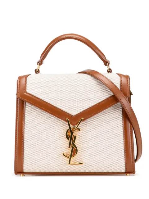 Saint Laurent Pre-Owned 2020 Mini Canvas Monogram Cassandra Top Handle Bag satchel