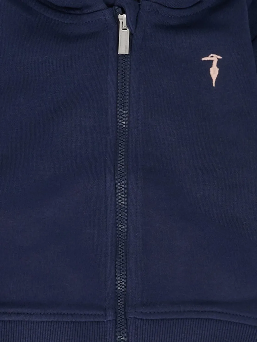 Trussardi Junior Hooded Zip-up Tracksuit Set In Blue