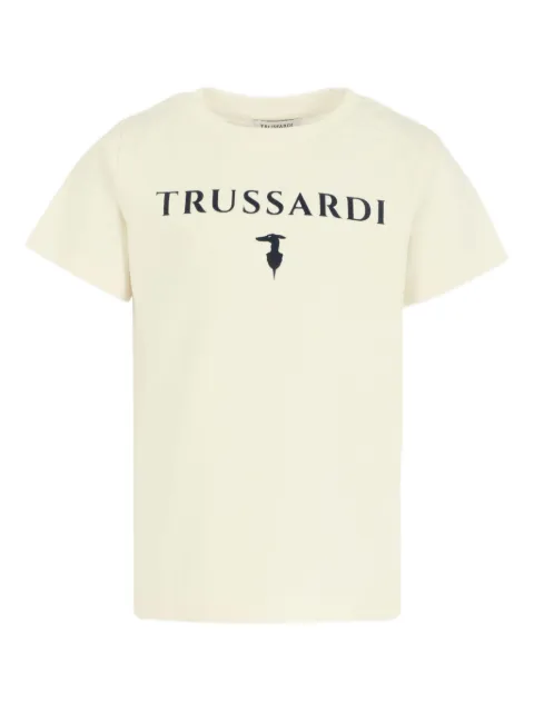 TRUSSARDI JUNIOR logo-embellished cotton T-shirt
