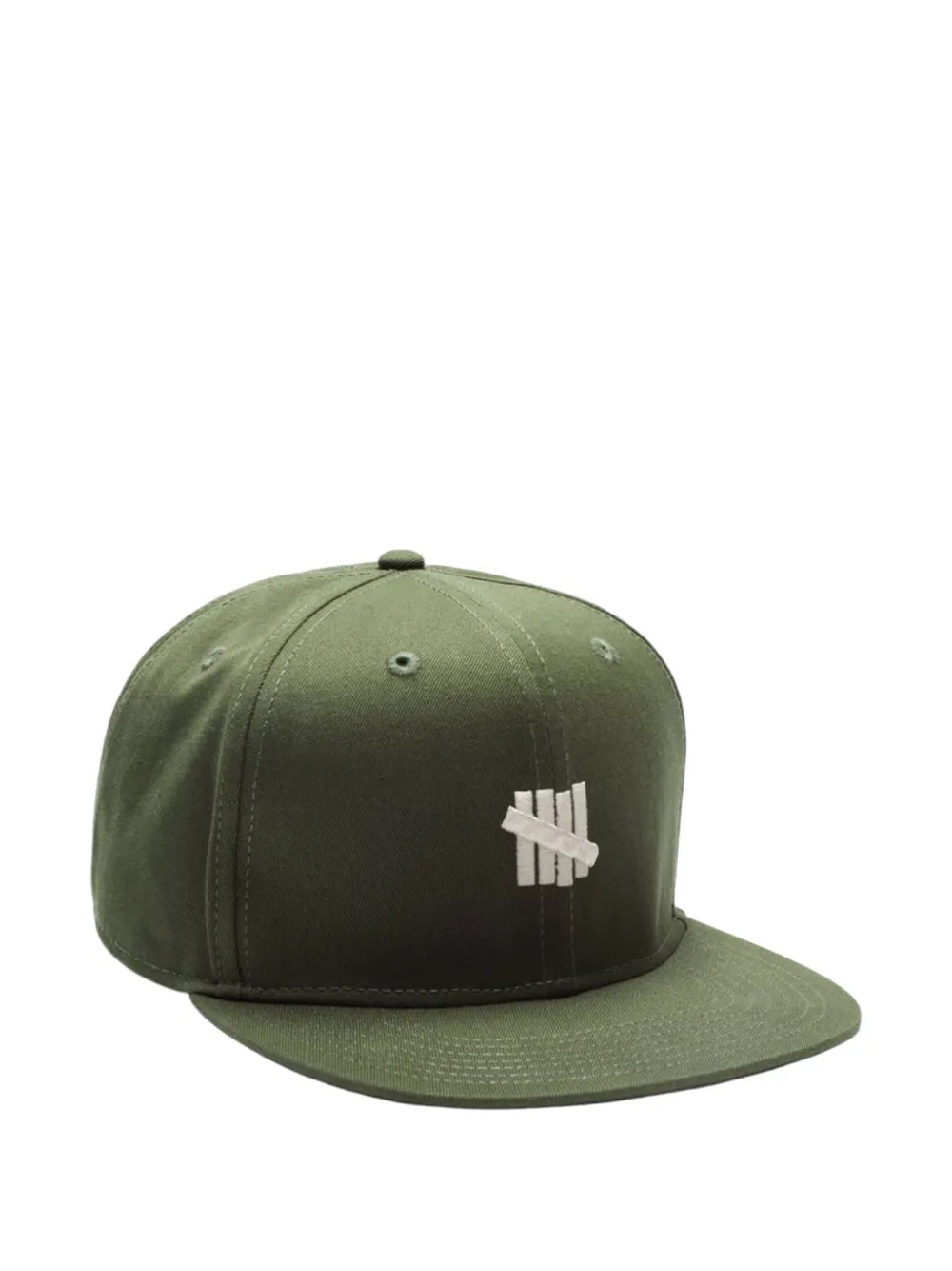 Undefeated contrast-logo snapback cap - Groen