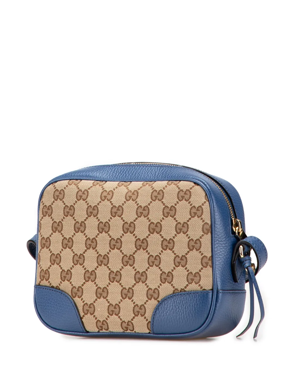 Pre-owned Gucci 2016-2025 Gg Canvas Bree Crossbody Bag In Brown