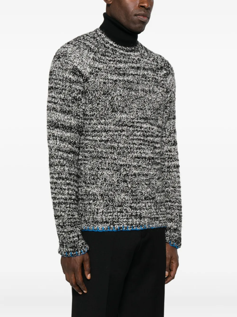 Sunflower Frederik Contrast Sweater In Gray