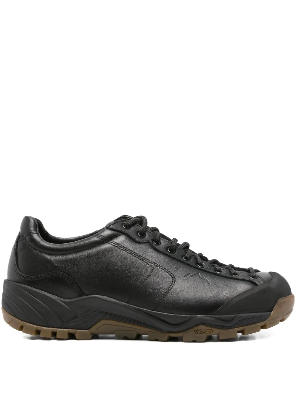 Diemme leather panelled sneakers | Black | Image 1