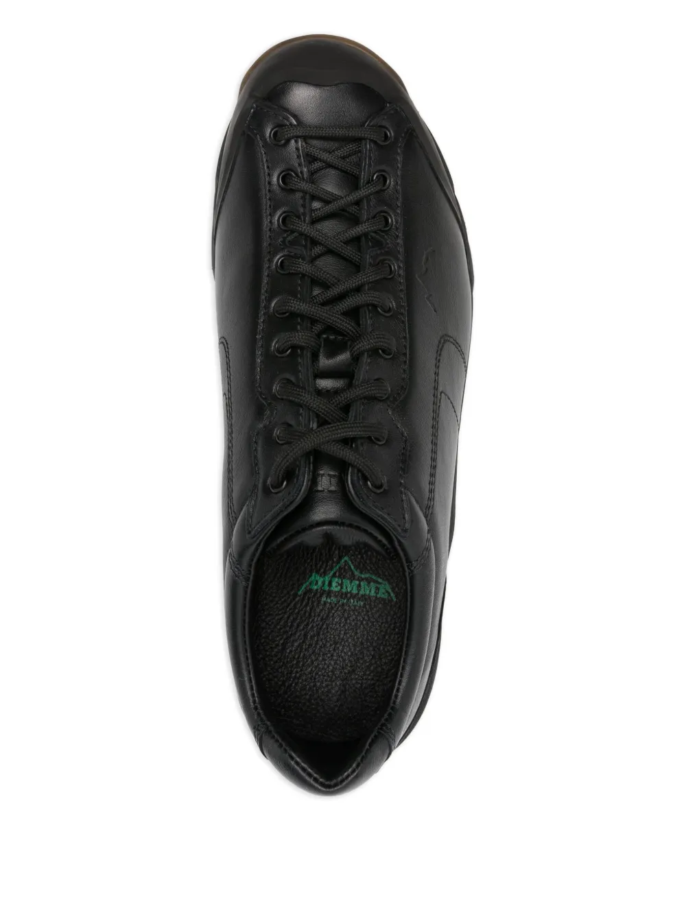 Diemme Leren sneakers met vlakken Zwart