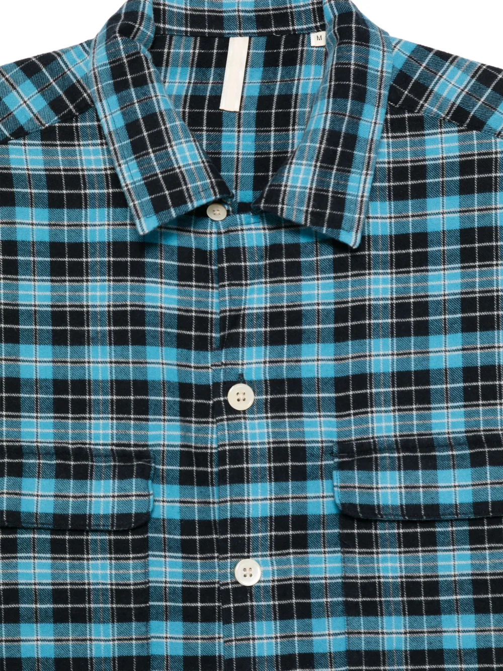 Sunflower Geruit overhemd met zak Blauw