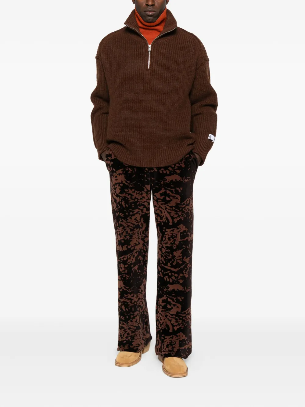 Études Studio Sweater met rits - Bruin
