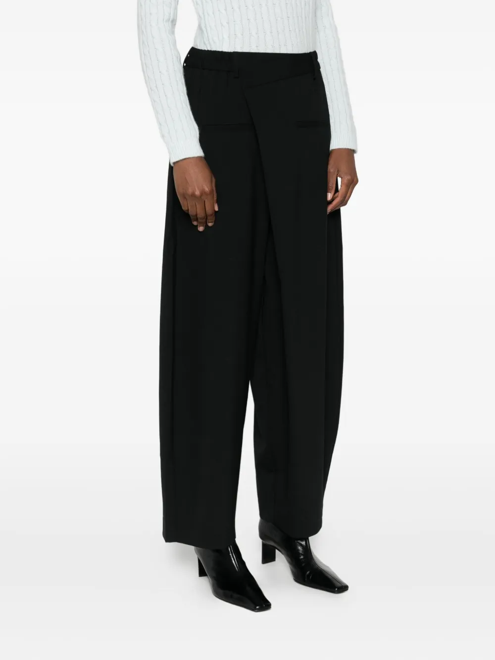 Cordera Wrap Pants In Black