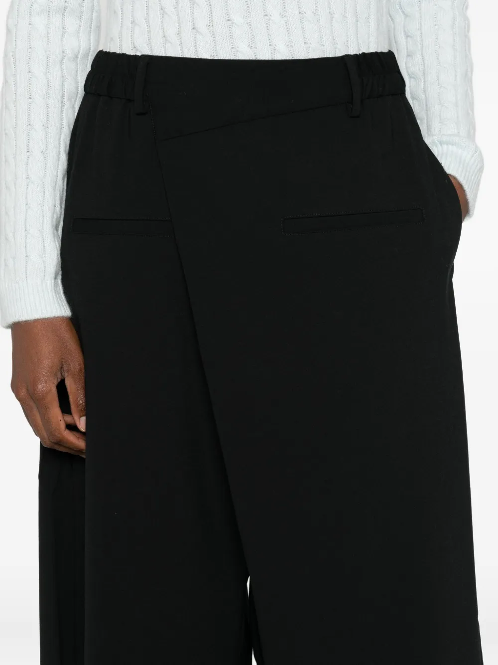 Cordera Wrap Pants In Black