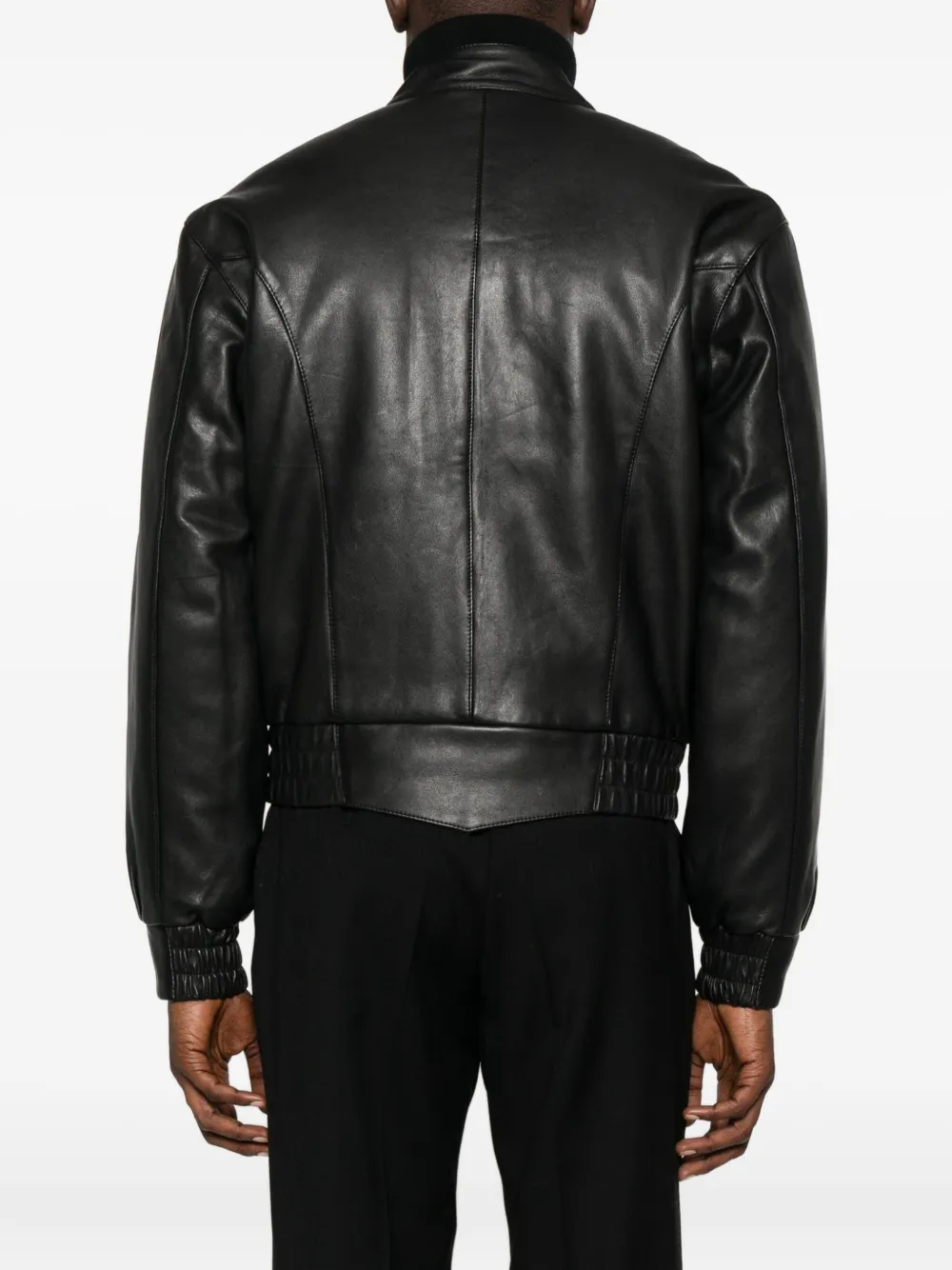 Sunflower Zip-front Elasticated-cuff Jacket In Black