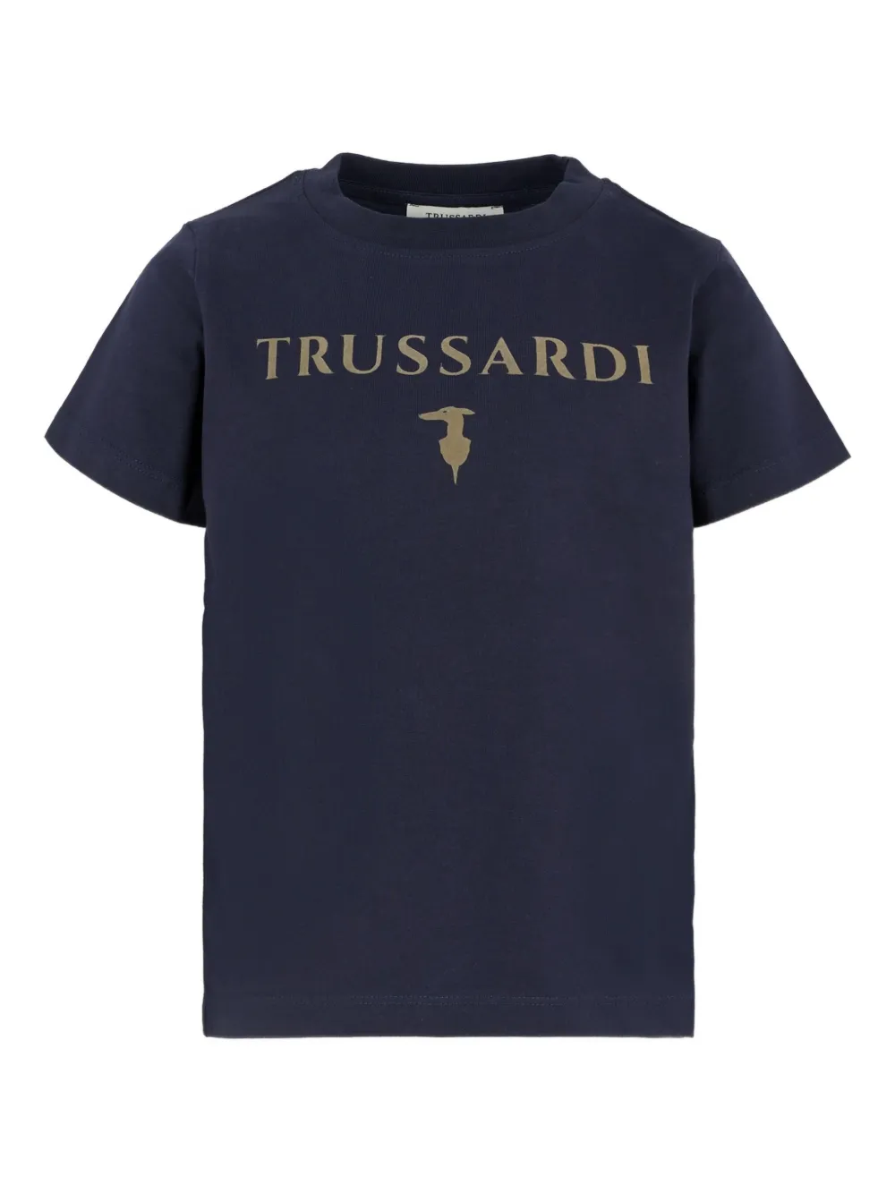 Trussardi Junior Logo-detail T-shirt In Blue