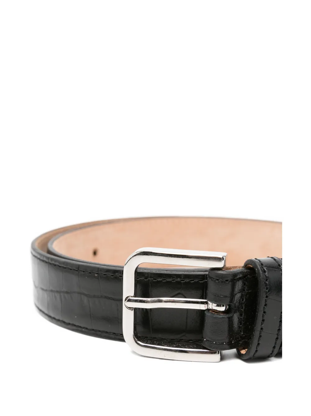 Cordera Crocodile-leather Belt In Black