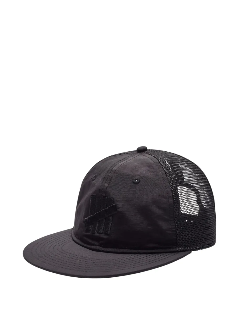 Undefeated mesh-panel snapback cap - Zwart