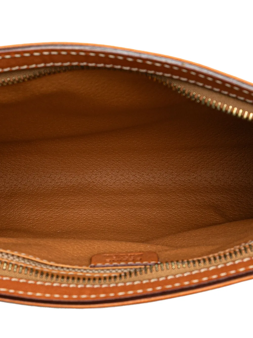 Pre-owned Celine 1994 Macadam Coated Canvas Clutch Bag In Brown