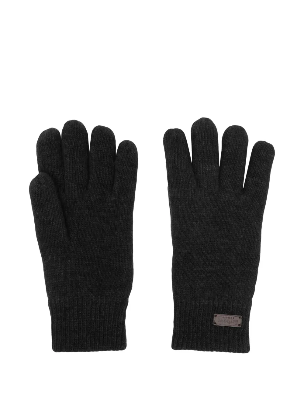 Barbour Carlton Wool-blend Gloves In Black