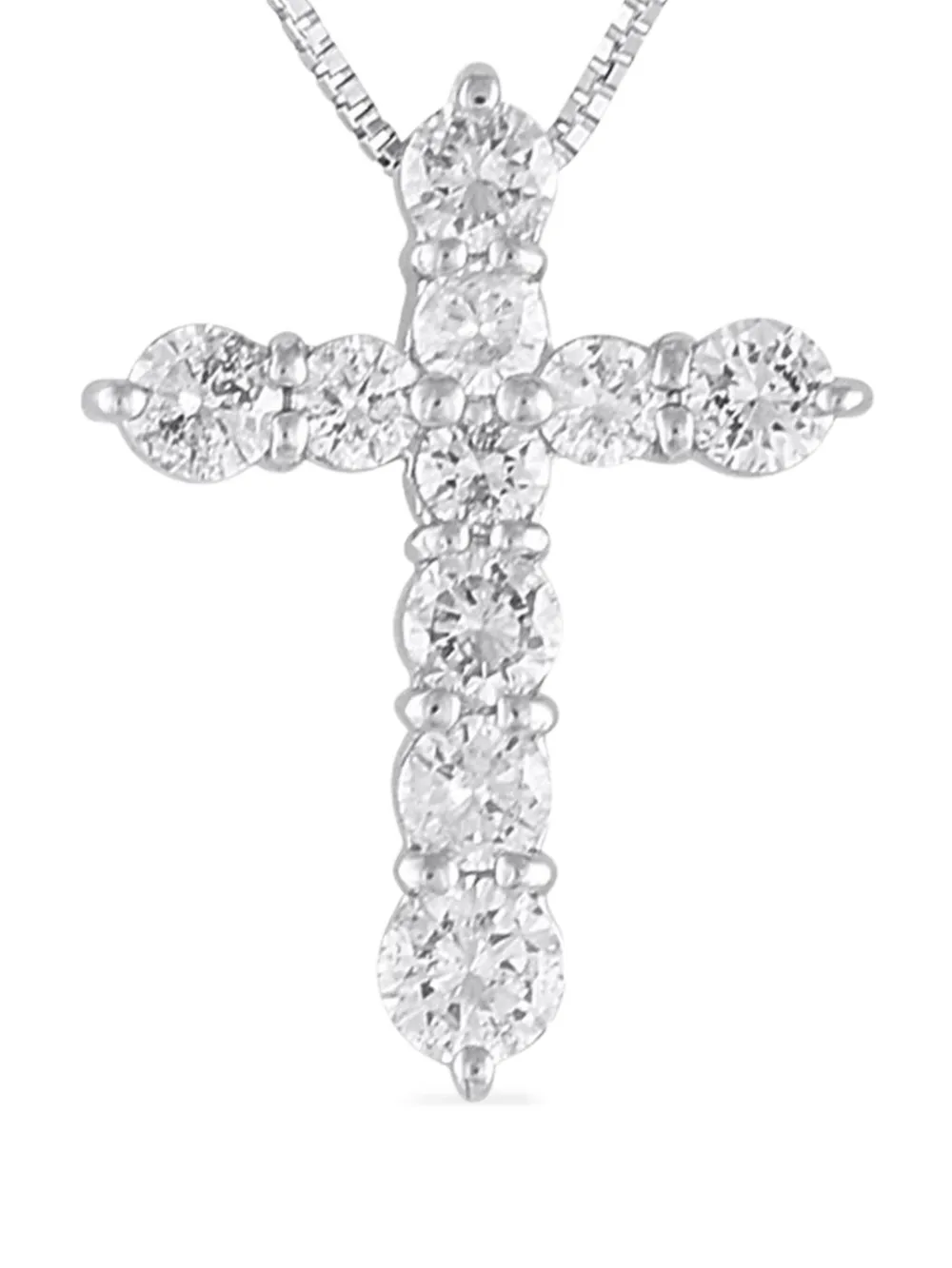 LB Exclusive platinum Cross diamond necklace | Image 2