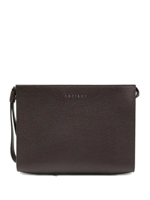 Orciani leather clutch bag 