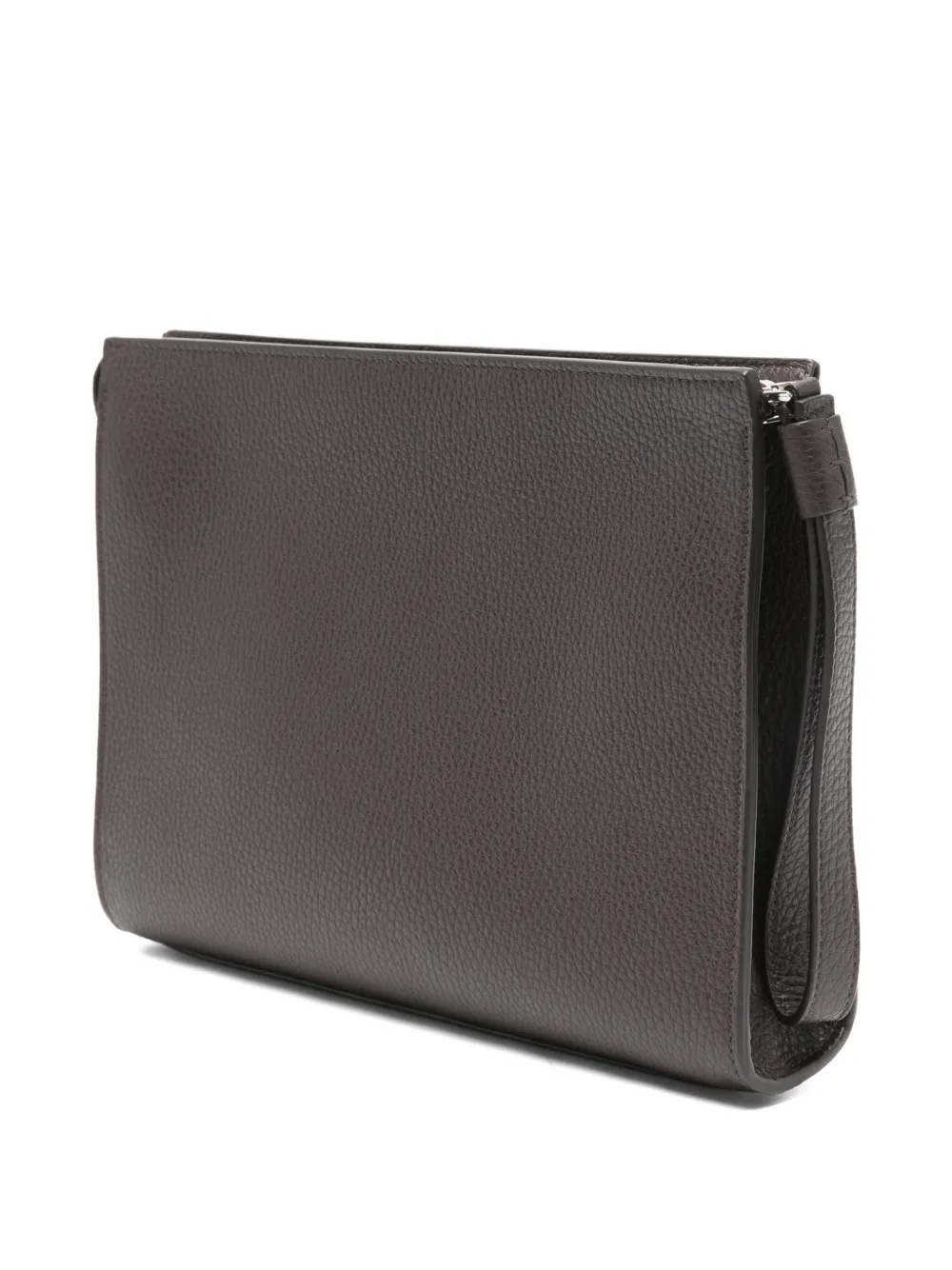  Orciani Leather Clutch Bag - Brown 