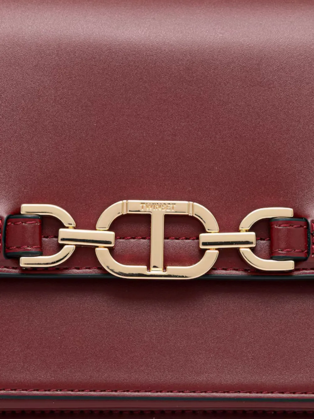 Twinset Chain Shoulder Bag In Red