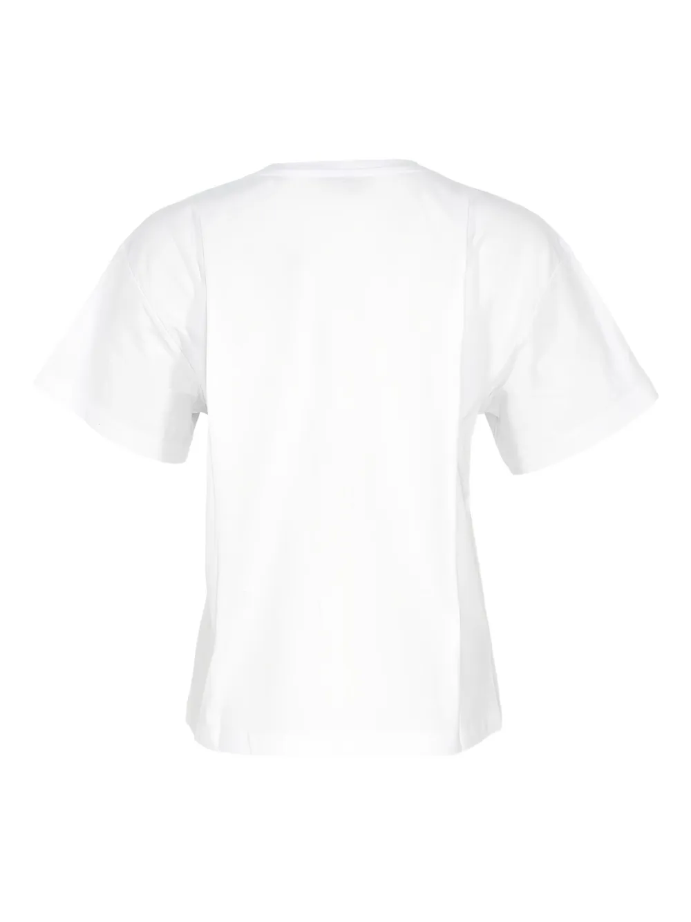 Twinset Oval T Flock Print T-shirt In White
