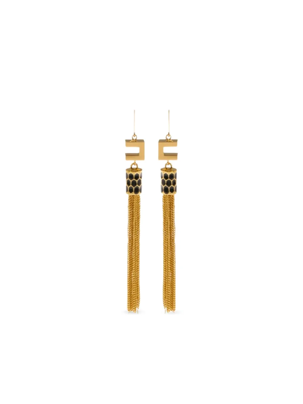 Elisabetta Franchi honeycomb-detail earrings | Gold | Image 1