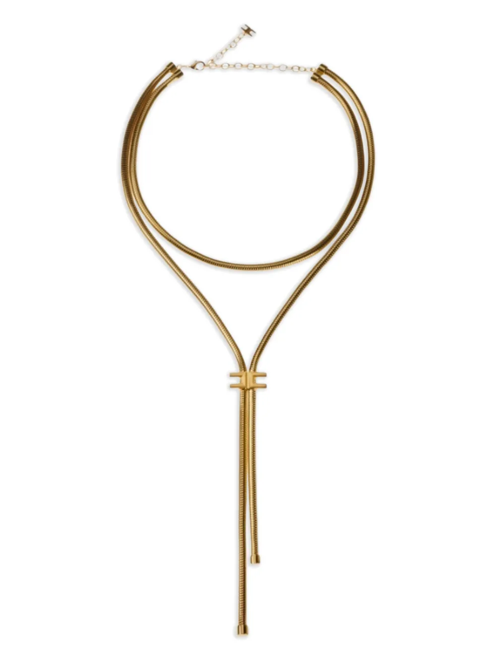 Elisabetta Franchi double-strand pendant necklace | Gold | Image 1