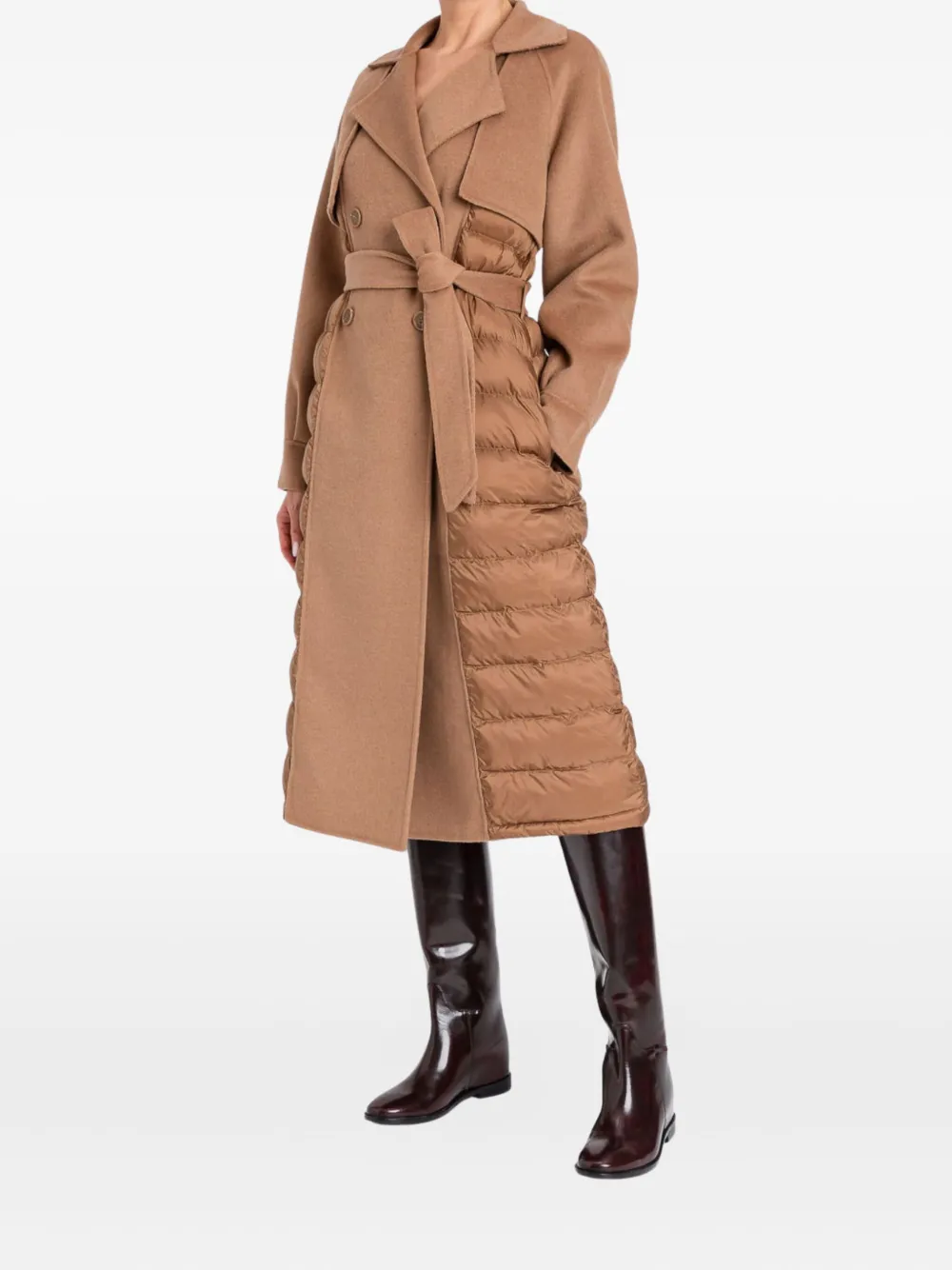 TWINSET Jas met ceintuur Bruin