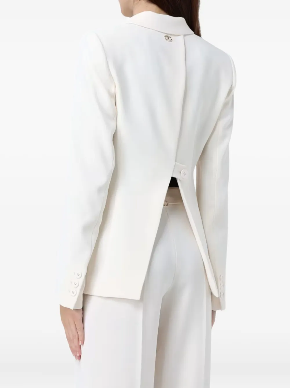 TWINSET Blazer met enkele rij knopen Wit