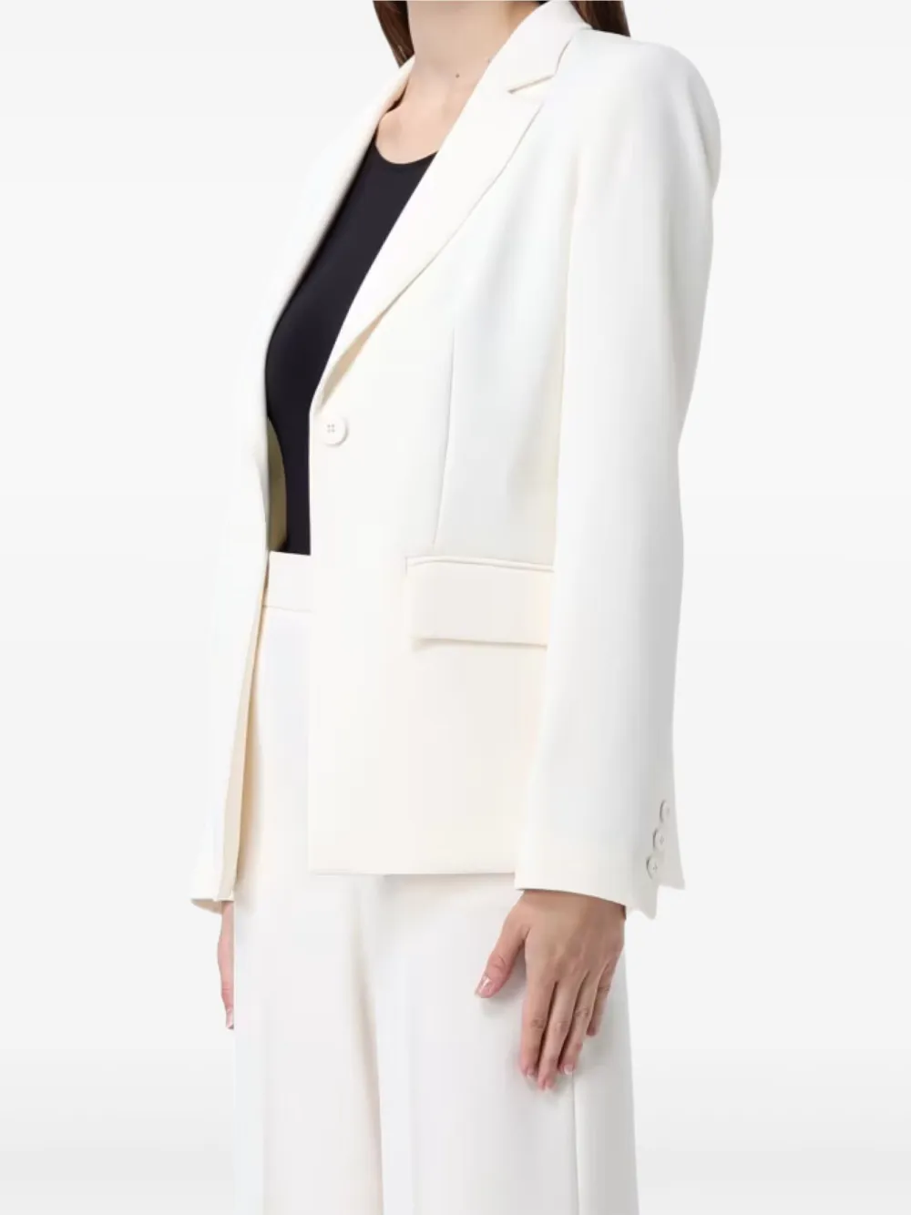 TWINSET Blazer met enkele rij knopen Wit