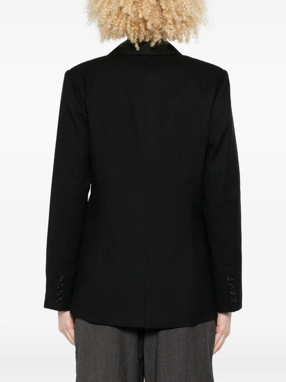 Rails Double-breasted Blazer In Black