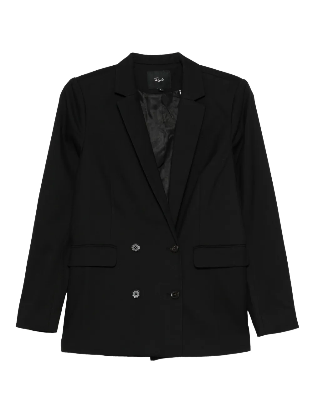 Rails double-breasted blazer | Black | Image 1