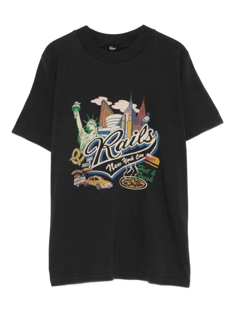 Rails Boyfriend T-shirt In Black