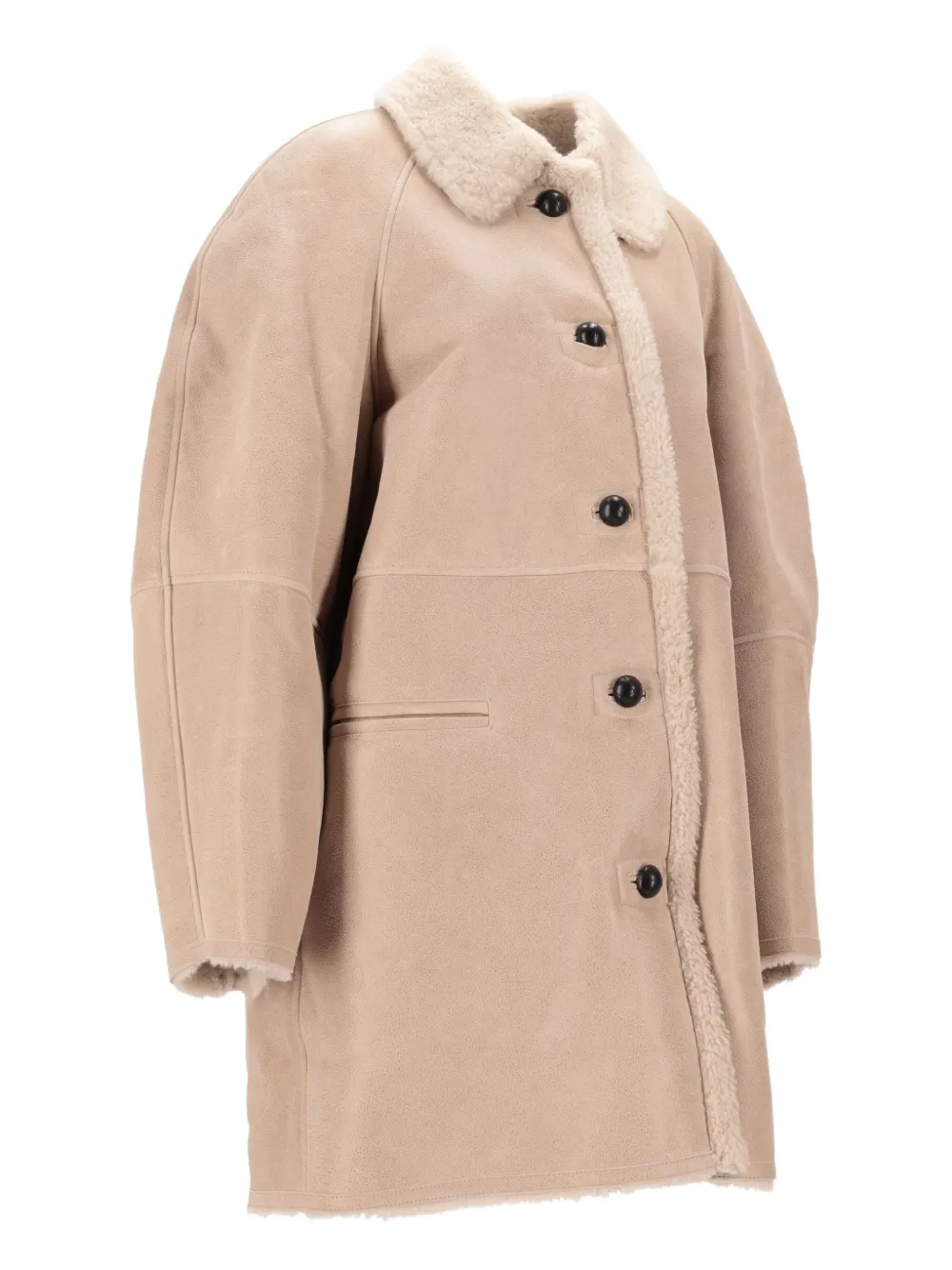 ISABEL MARANT Berthie jas met knopen Beige