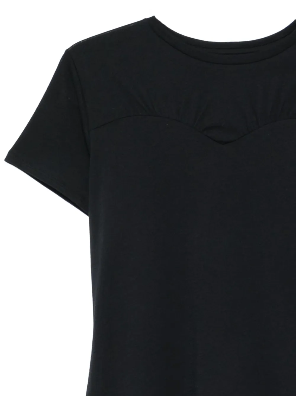 Rails Janis Heart-shaped Neckline T-shirt In Black