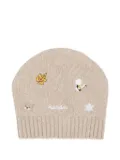 NANAN embroidered beanie - Neutrals
