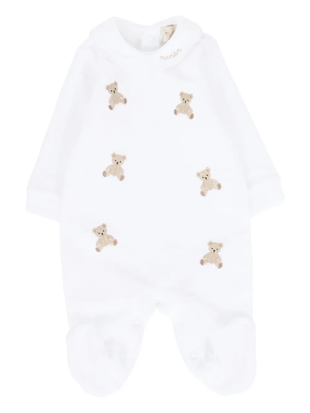 NANAN teddy-embroidered pajamas | White | Image 1
