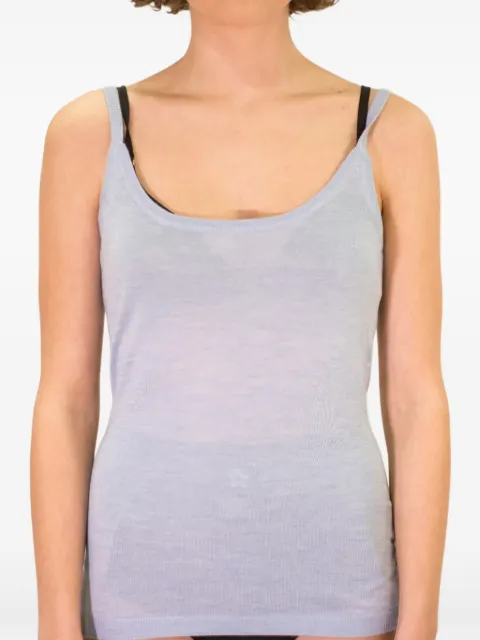 LA ROSE scoop-neck tank top
