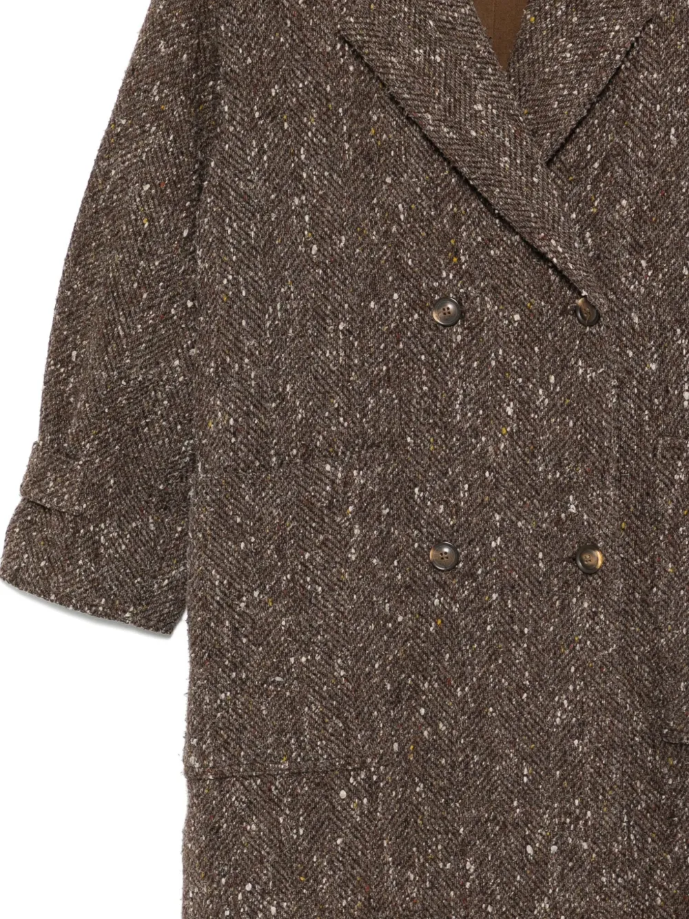 Pre-owned A.n.g.e.l.o. Vintage Cult 1970 Wool Coat In Brown