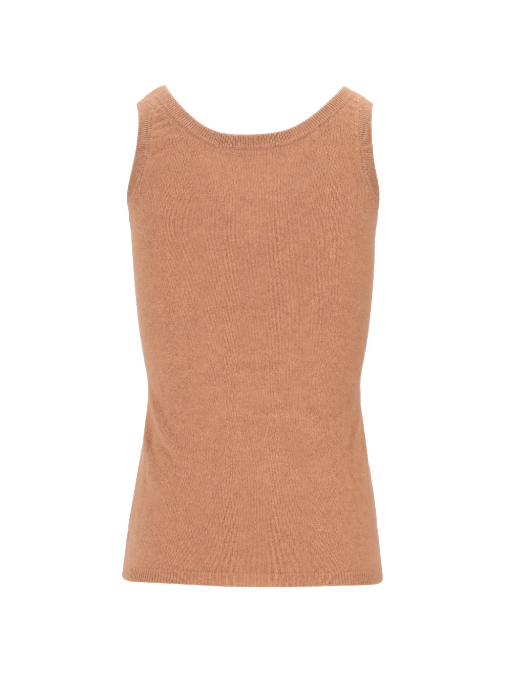LA ROSE Fijnegeribbelde tanktop Beige