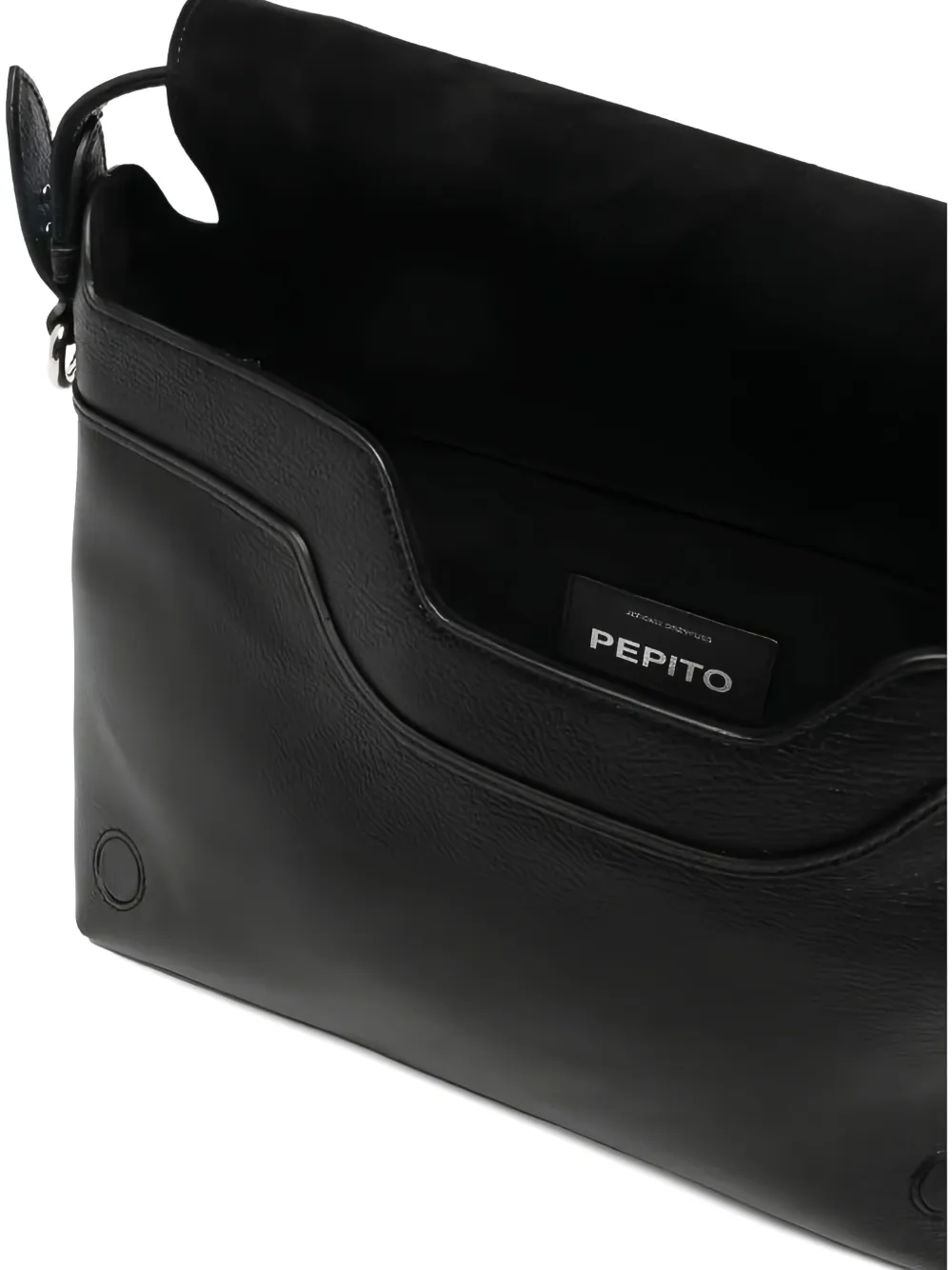 Jérôme Dreyfuss Medium Pepito Stud-detai Leather Shoulder Bag In Black