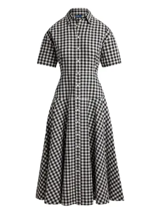 Polo Ralph Lauren チェック シャツドレス | ブラック | FARFETCH JP