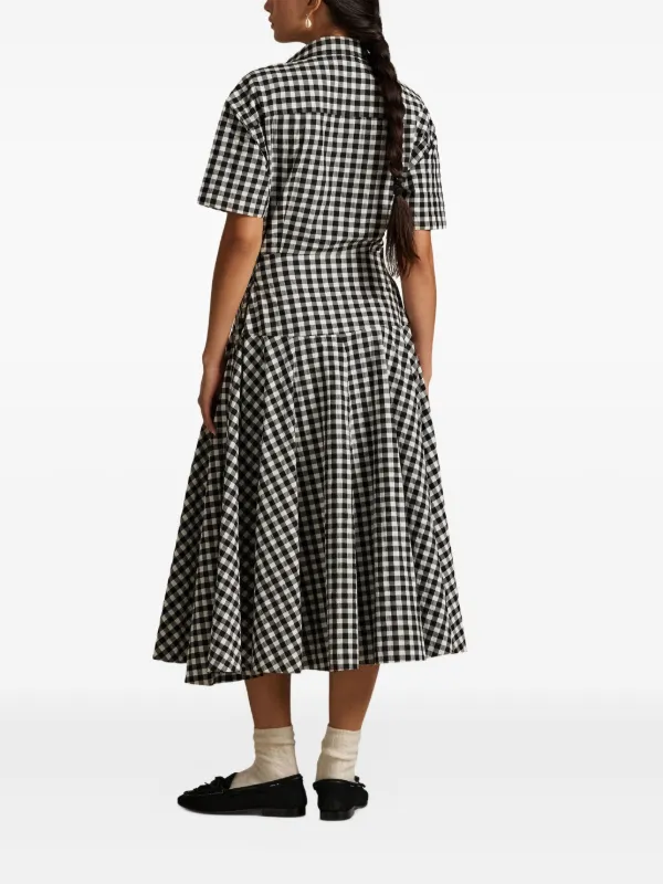 Polo Ralph Lauren チェック シャツドレス | ブラック | FARFETCH JP