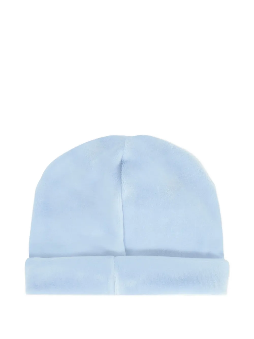 NANAN embroidered cotton beanie - Blauw