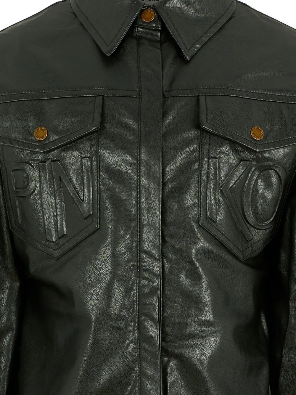 Pinko Kids T-shirt met logo-reliëf en lange mouwen Zwart