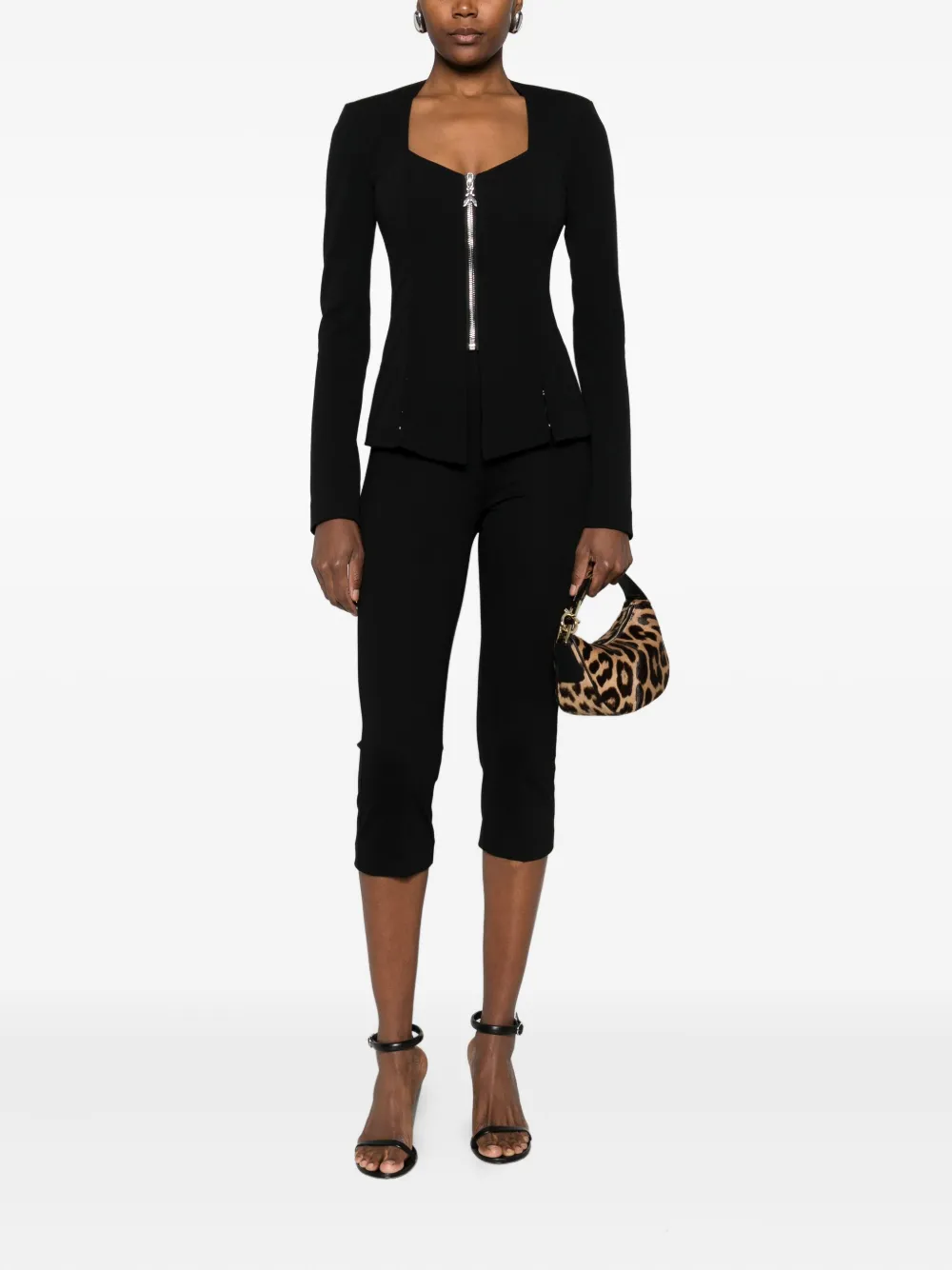 Patrizia Pepe cropped straight-leg trousers | Cropped Pants | Image 2