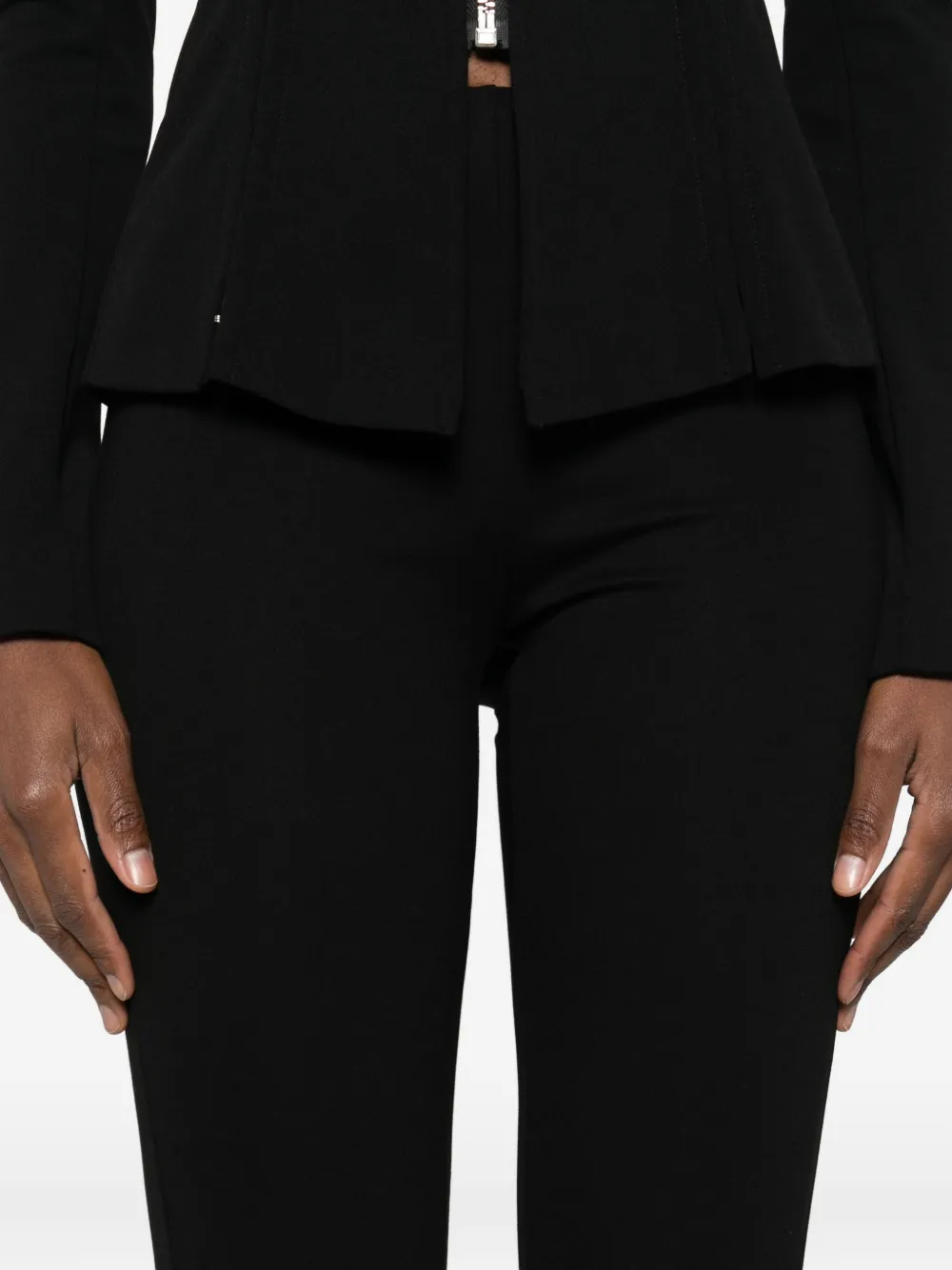 Patrizia Pepe Cropped broek Zwart