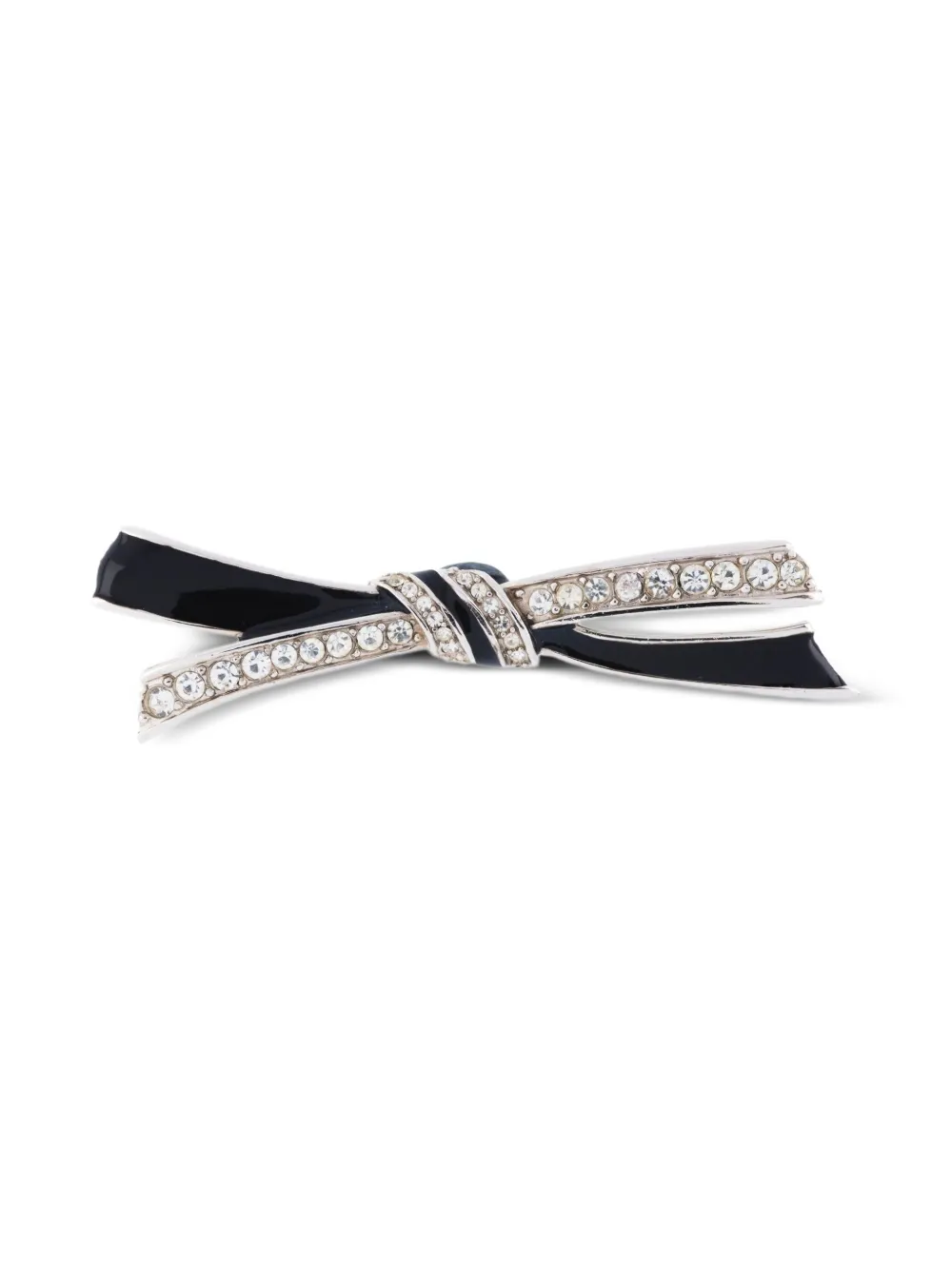 Givenchy Pre-Owned 1980s crystal bow brooch | Silver | Image 1