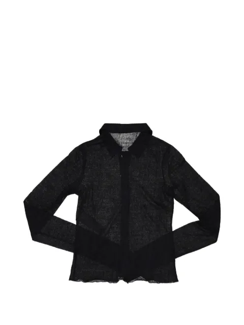 Ann Demeulemeester camisa slim en jacquard