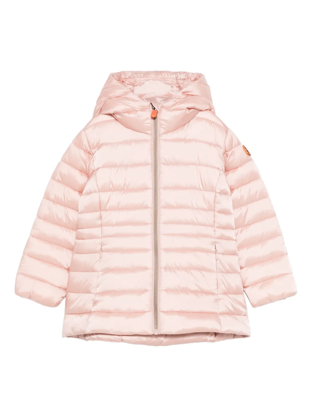Save The Duck Kids chamarra capitonada con capucha | rosado | Image 1