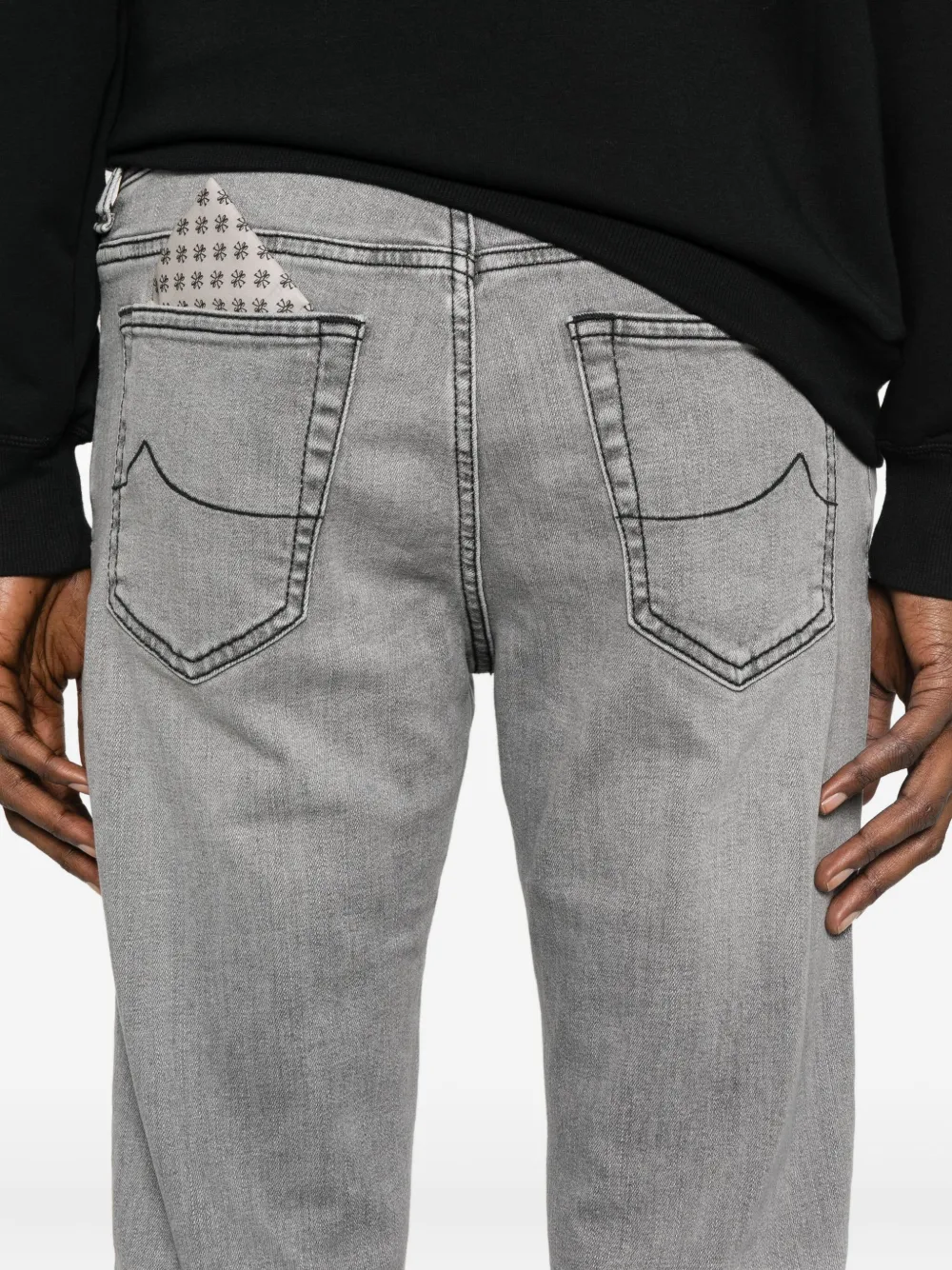Manuel Ritz Five-pocket Jeans In Black